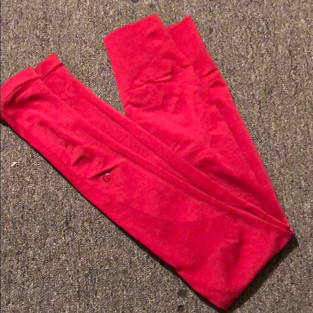 lululemon athletica Red Leggings